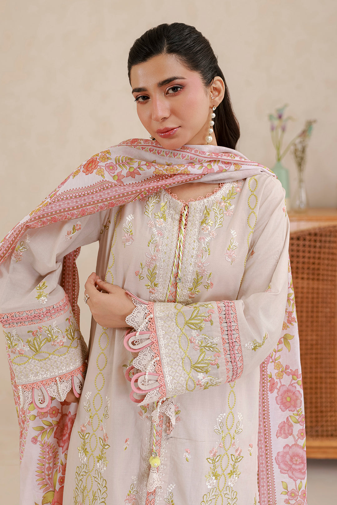 Zellbury | Signature 3 Pc Embroidered Lawn | 0659