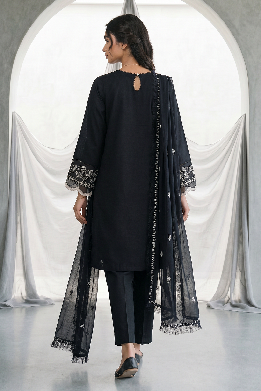 Zellbury | Embroidered Shirt Shalwar Dupatta | 1105