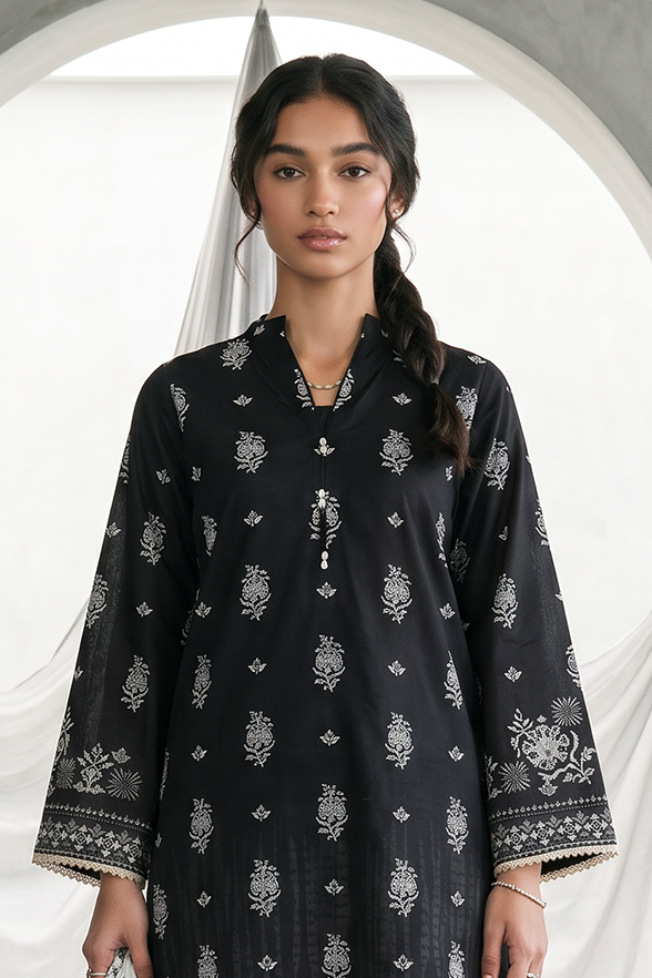 Zellbury | Monochrome 3 Pc Lawn | 0938