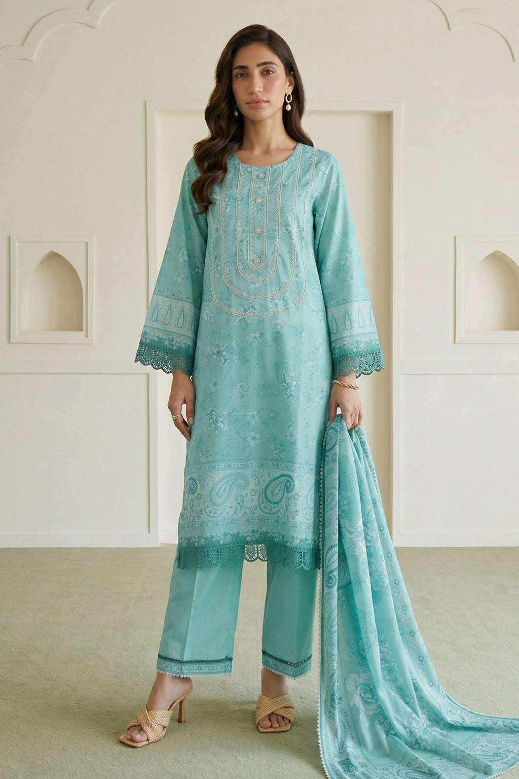 Zellbury | Shirt Shalwar Dupatta | 0954