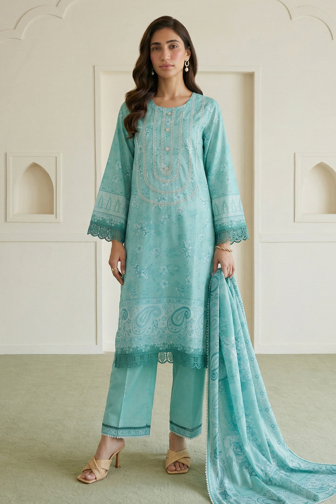 Zellbury | Shirt Shalwar Dupatta | 0954