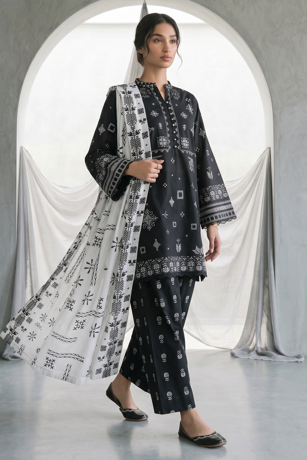 Zellbury | Shirt Shalwar Dupatta | 0957
