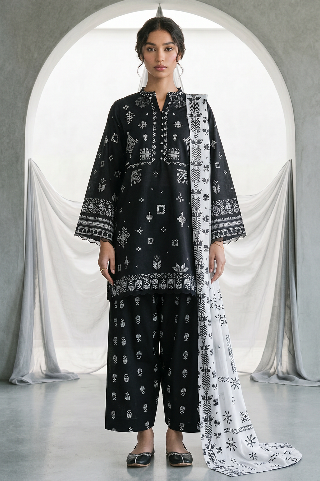 Zellbury | Shirt Shalwar Dupatta | 0957