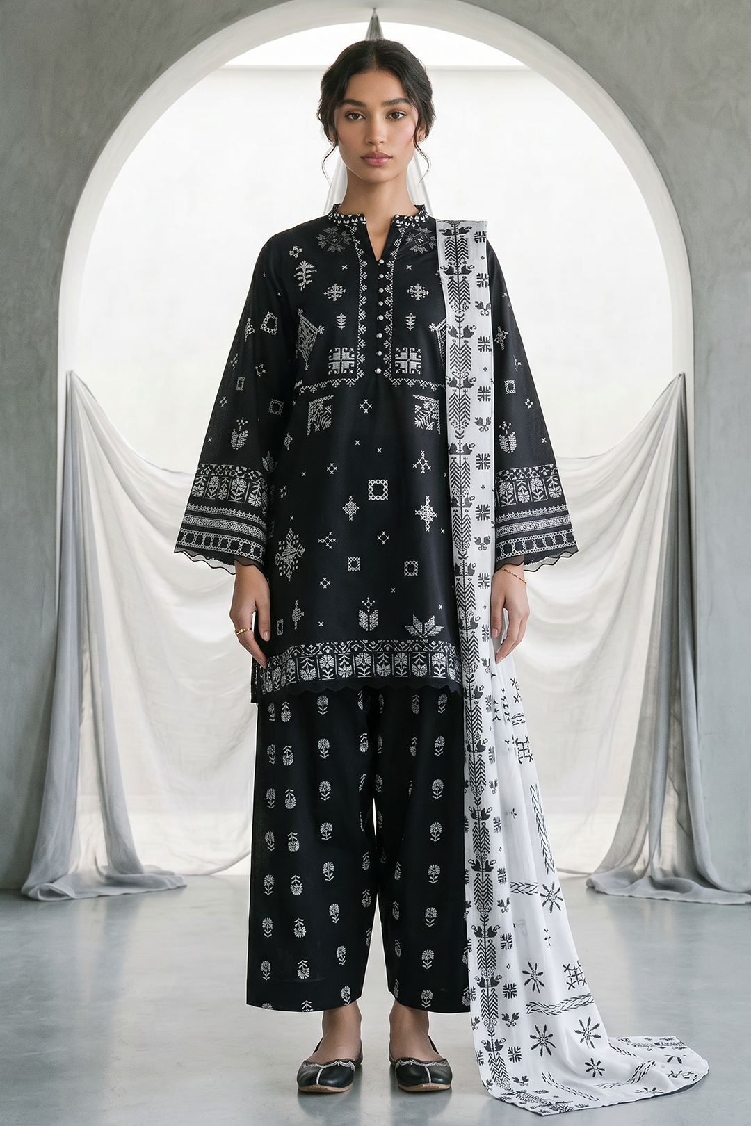 Zellbury | Shirt Shalwar Dupatta | 0957