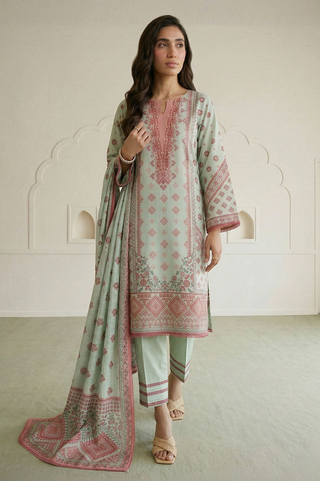 Zellbury | Shirt Shalwar Dupatta | 1008