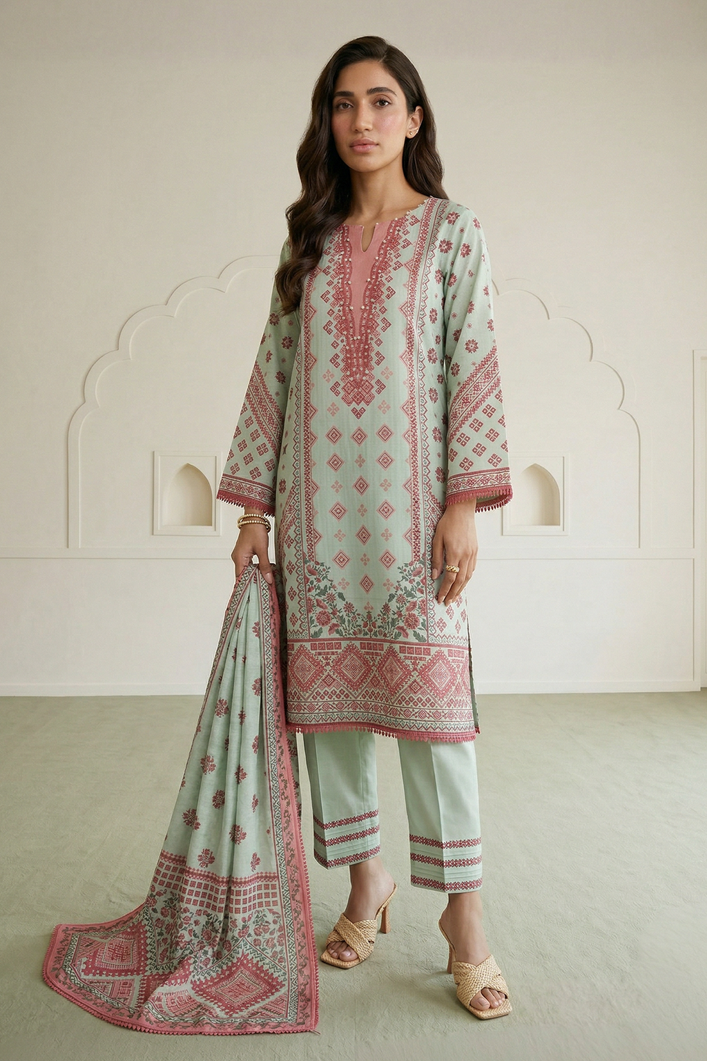 Zellbury | Shirt Shalwar Dupatta | 1008