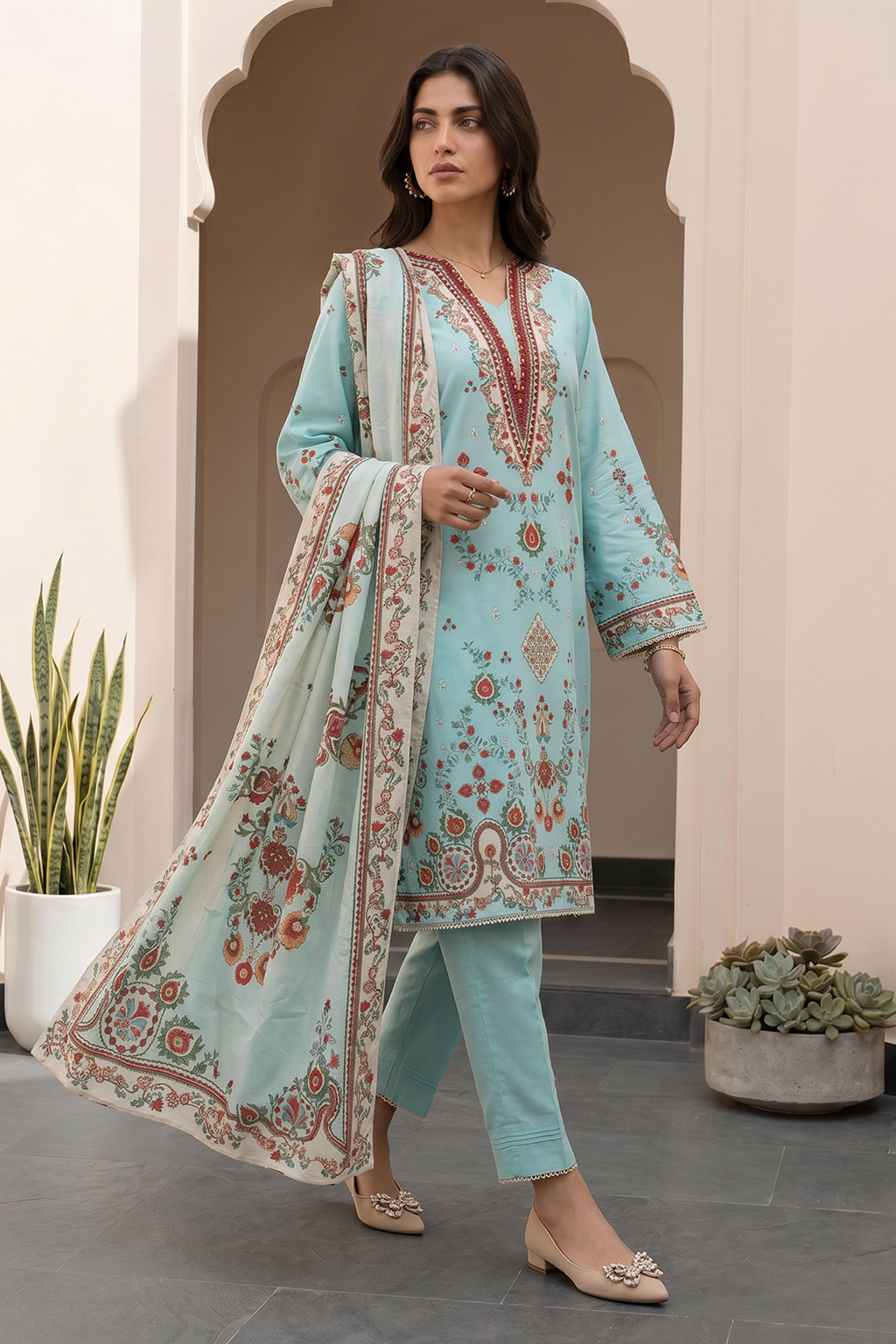 Zellbury | Shirt Shalwar Dupatta | 1022