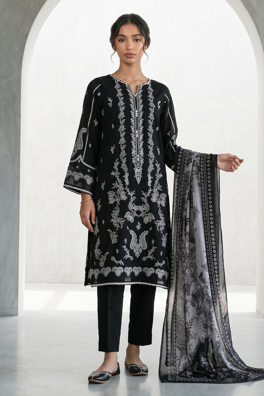Zellbury | Shirt Shalwar Dupatta | 1028