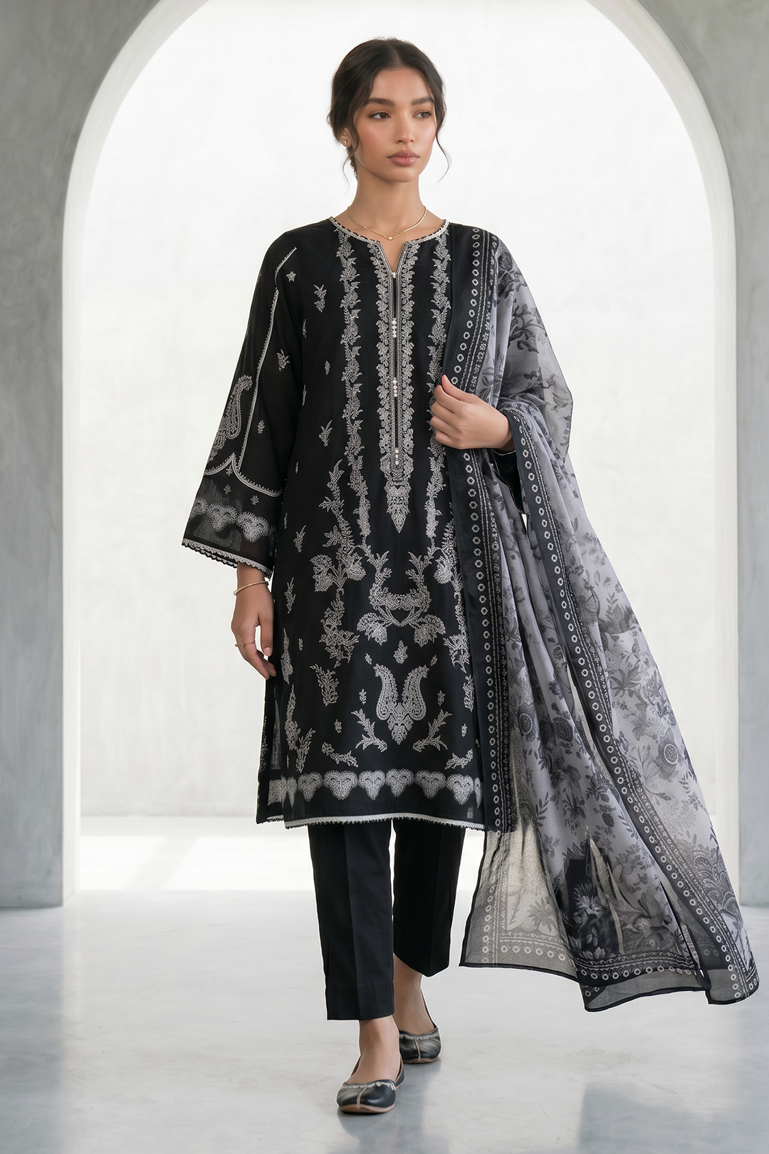 Zellbury | Shirt Shalwar Dupatta | 1028