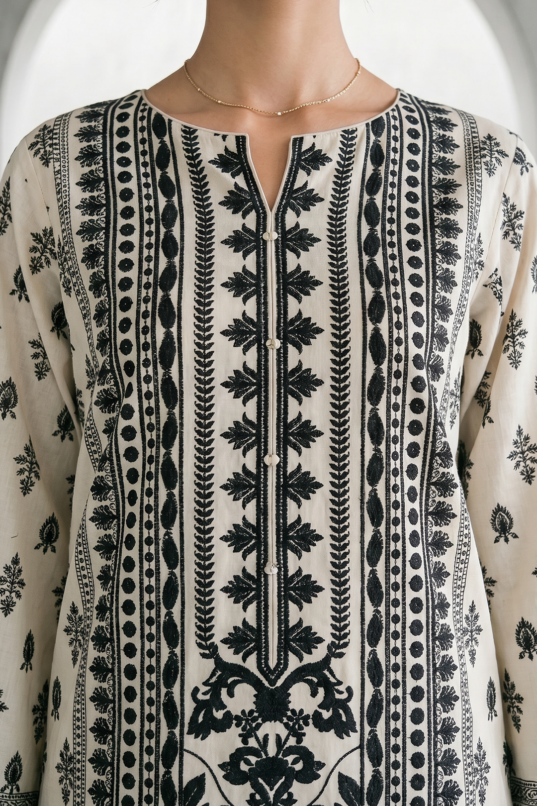 Zellbury | Monochrome 3 Pc Lawn | 1088