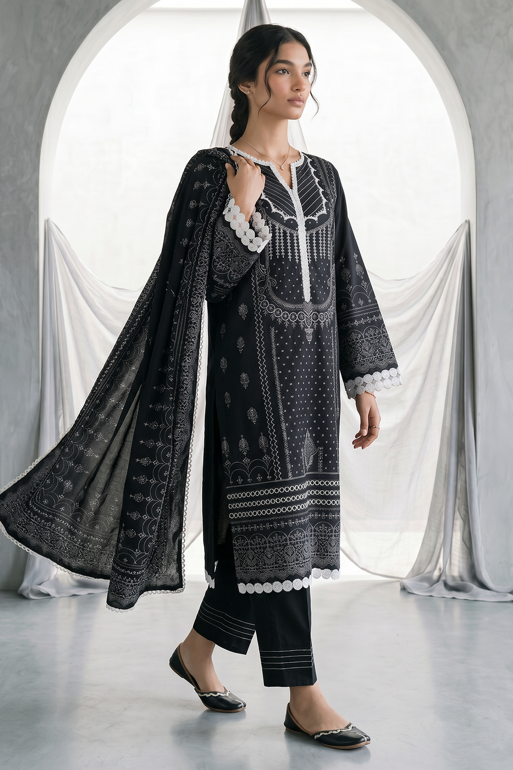 Zellbury | Shirt Shalwar Dupatta | 1090