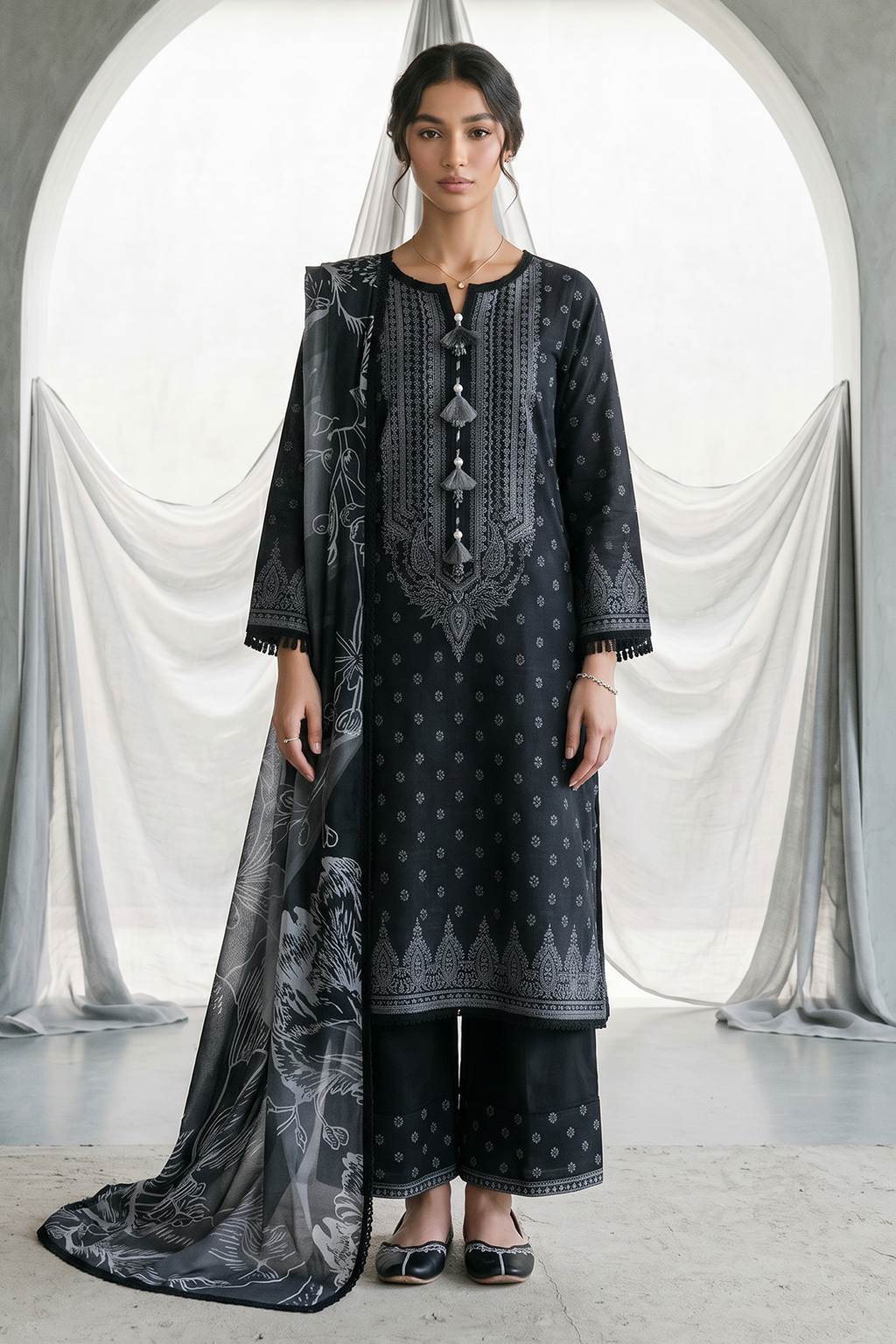 Zellbury | Shirt Shalwar Dupatta | 1091