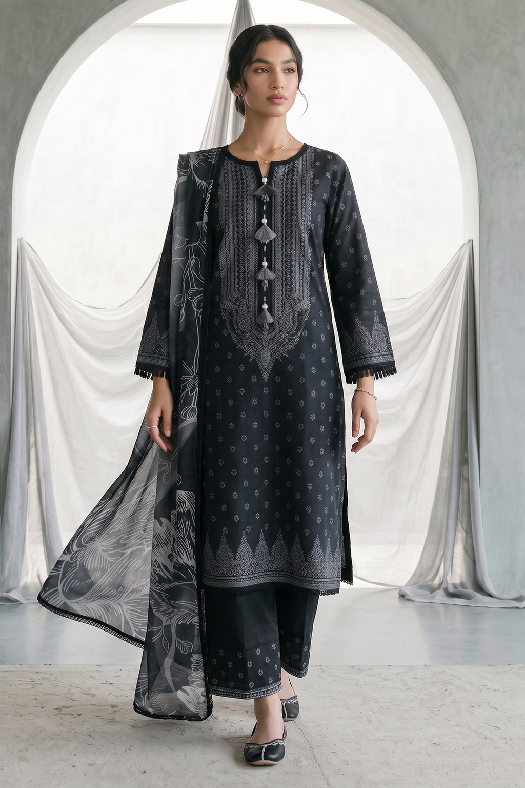 Zellbury | Shirt Shalwar Dupatta | 1091