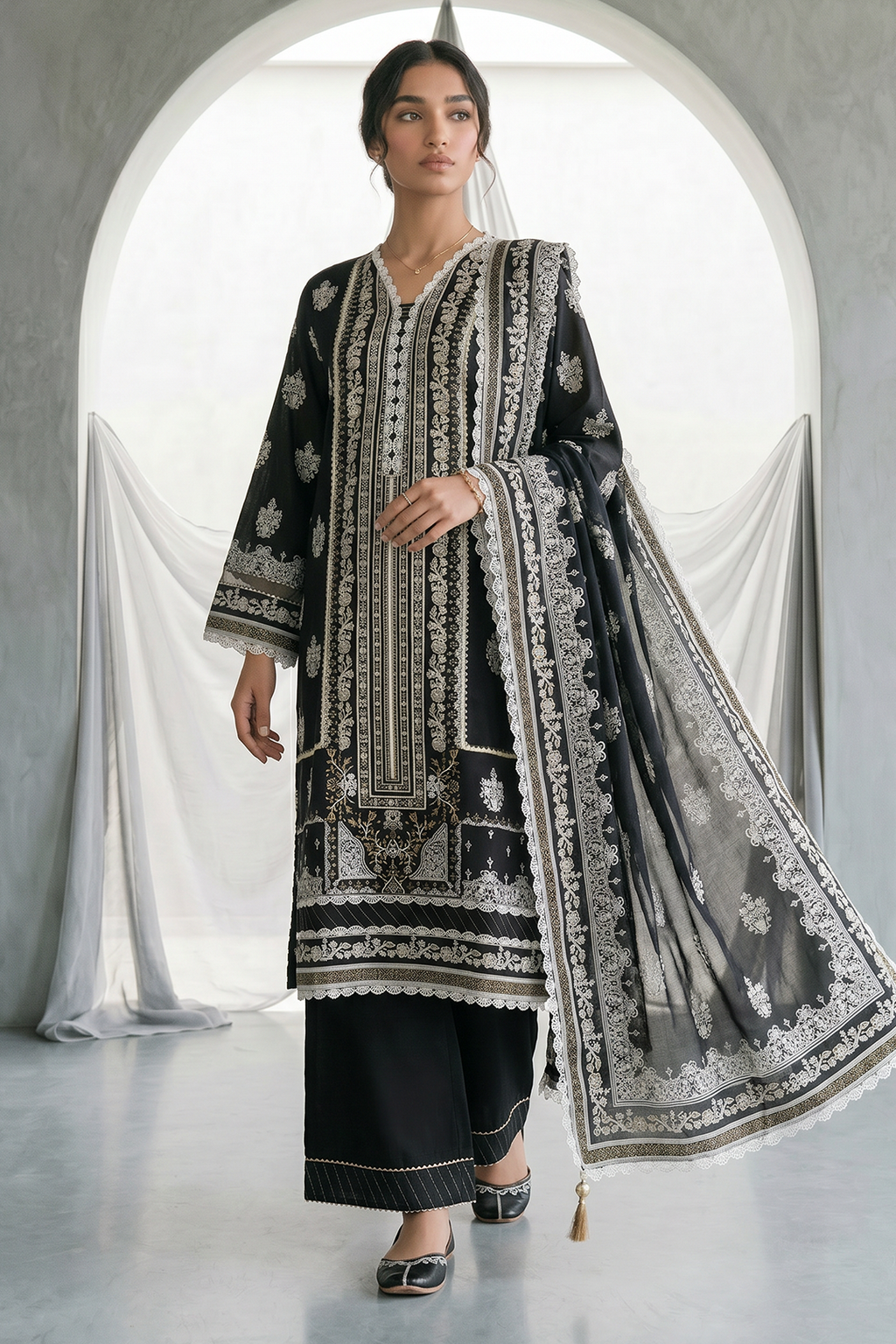 Zellbury | Shirt Shalwar Dupatta | 1094