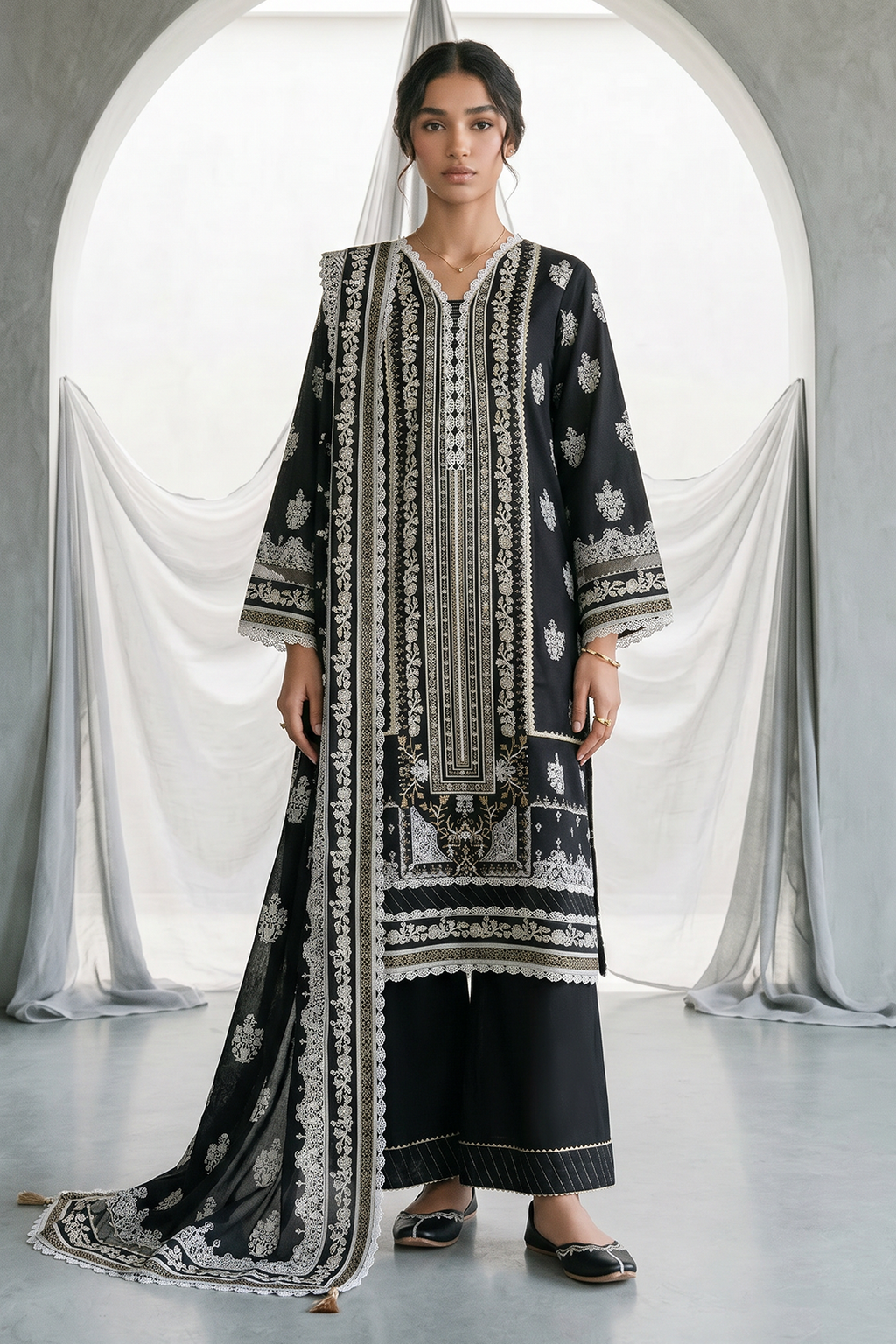 Zellbury | Shirt Shalwar Dupatta | 1094