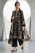 Zellbury | Monochrome 3 Pc Lawn | 1135