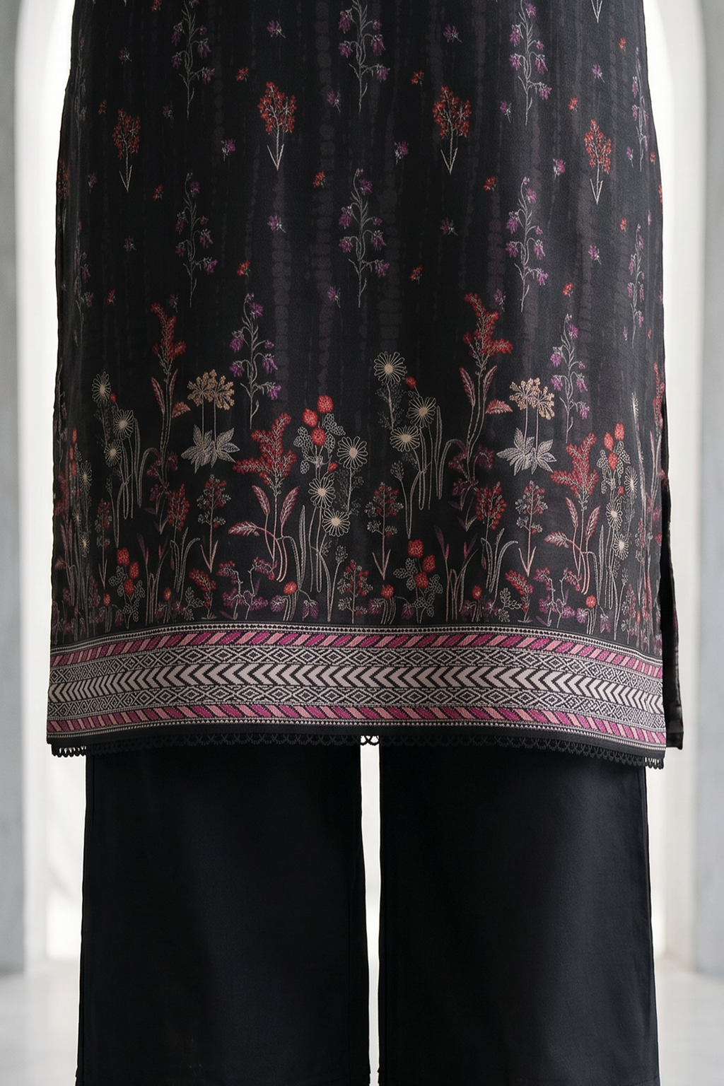 Zellbury | Monochrome 3 Pc Lawn | 1137