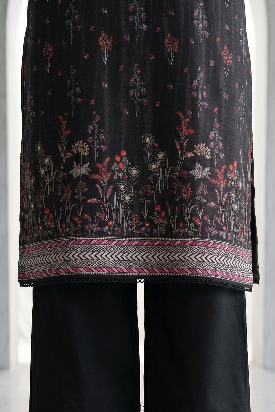 Zellbury | Monochrome 3 Pc Lawn | 1137