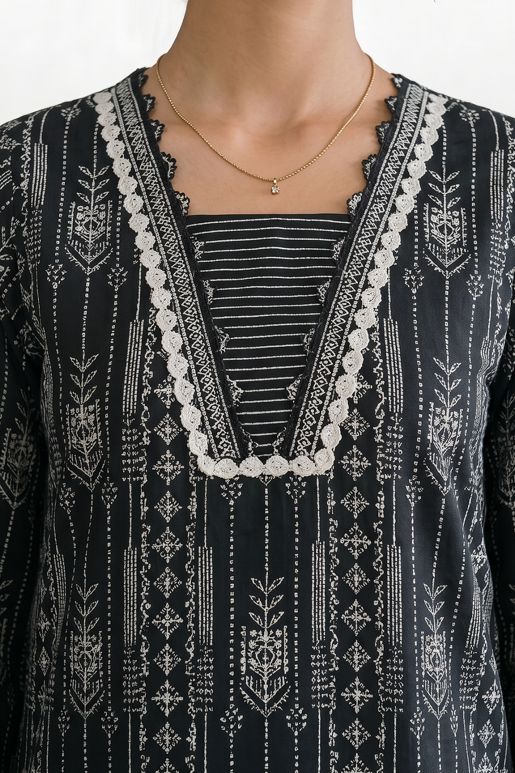 Zellbury | Monochrome 3 Pc Lawn | 1142