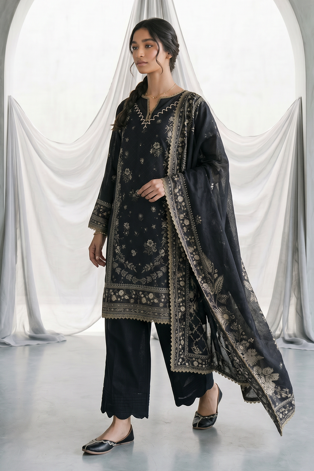 Zellbury | Shirt Shalwar Dupatta | 1158