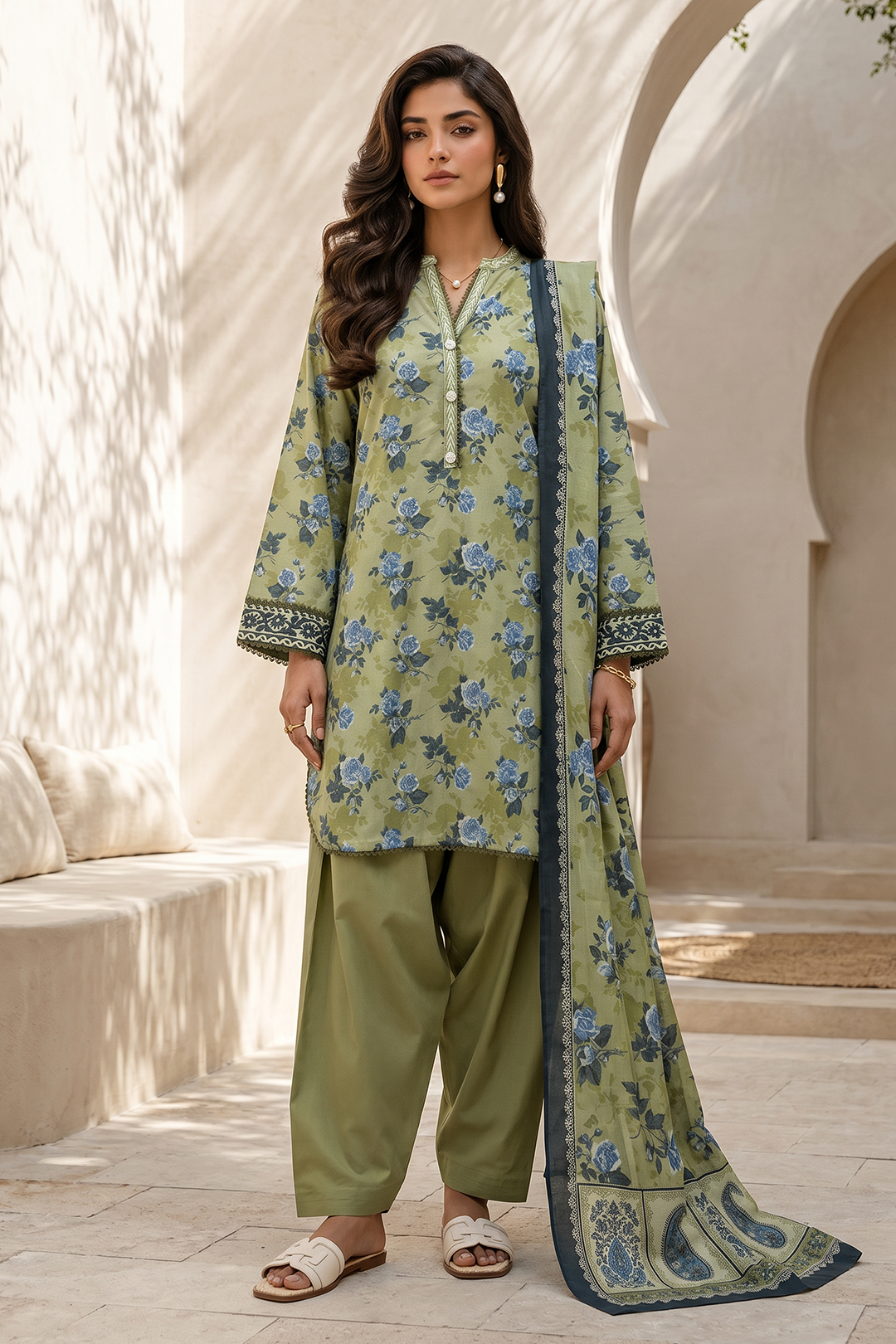 Zellbury | Shirt Shalwar Dupatta | 8050