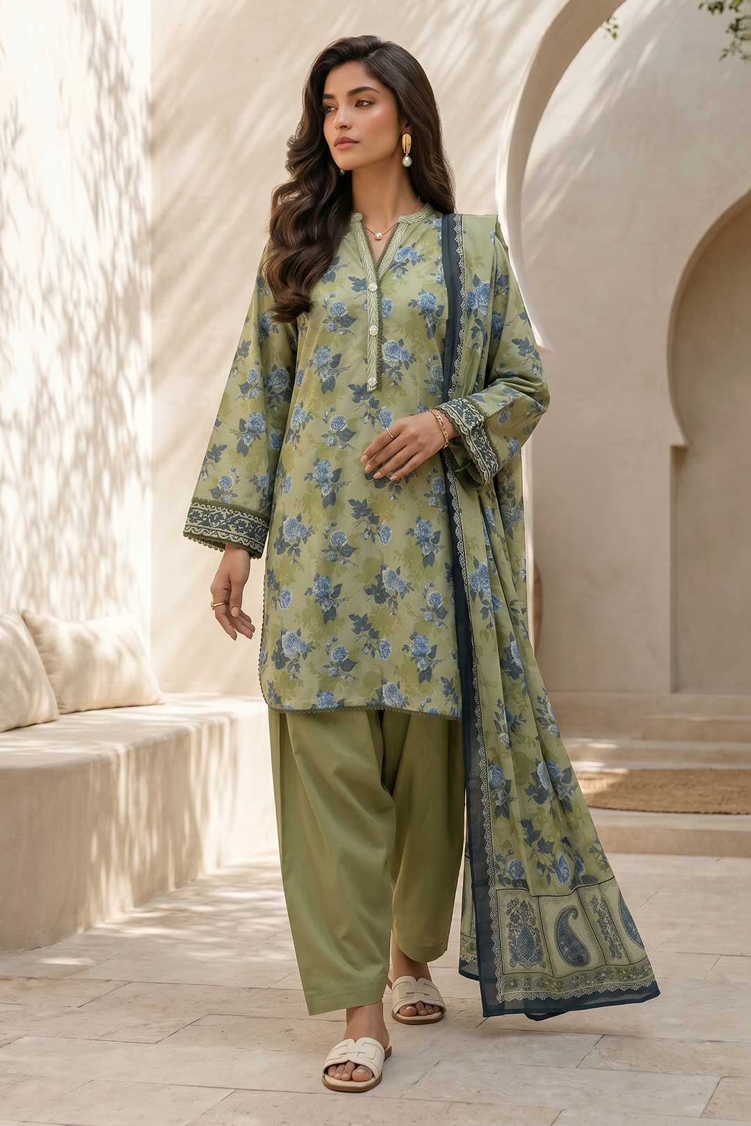 Zellbury | Shirt Shalwar Dupatta | 8050