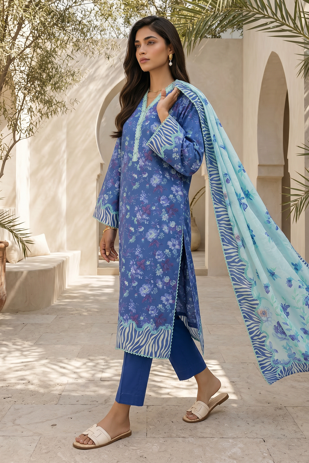 Zellbury | Shirt Shalwar Dupatta | 8051