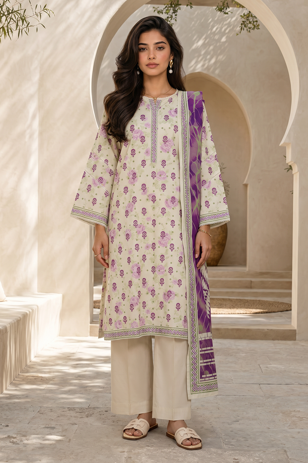 Zellbury | Shirt Shalwar Dupatta | 8053