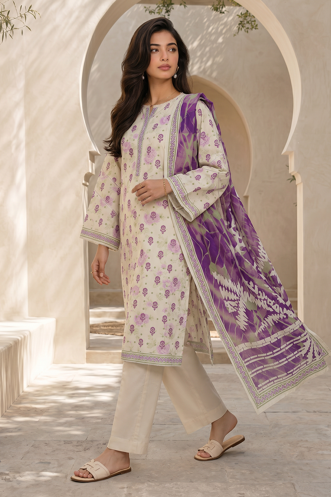 Zellbury | Shirt Shalwar Dupatta | 8053