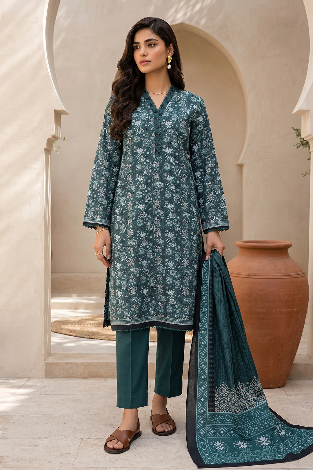 Zellbury | Shirt Shalwar Dupatta | 8054