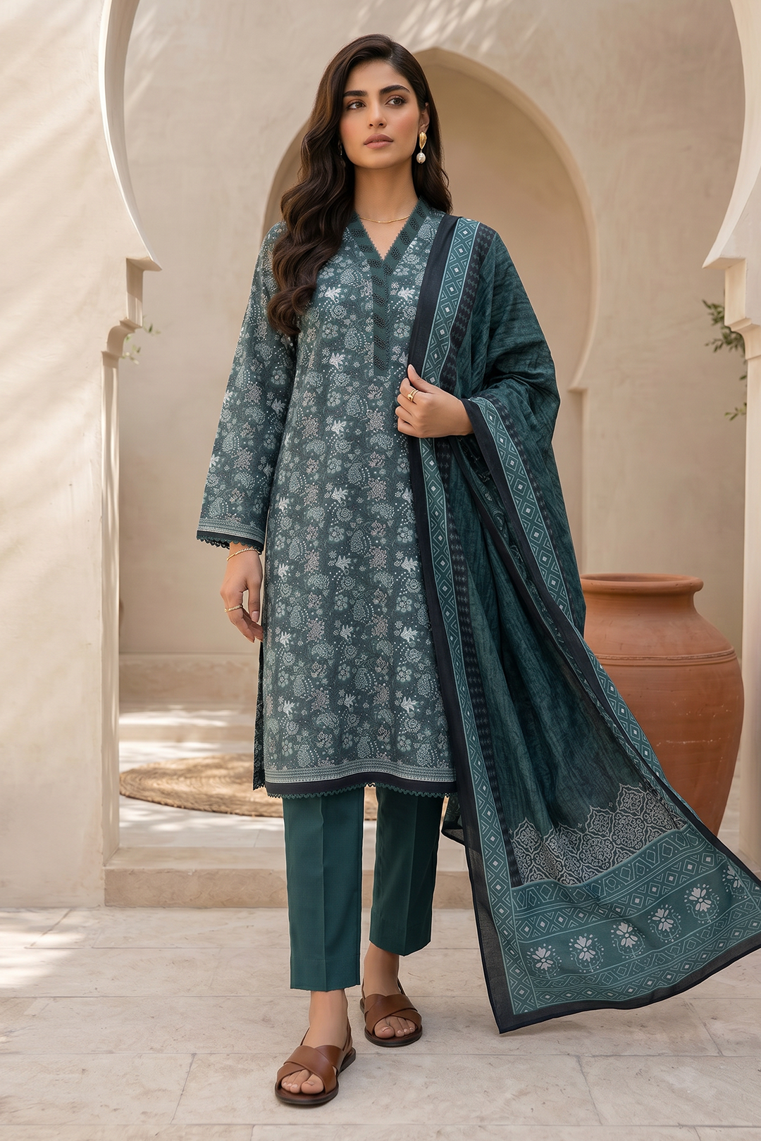 Zellbury | Shirt Shalwar Dupatta | 8054