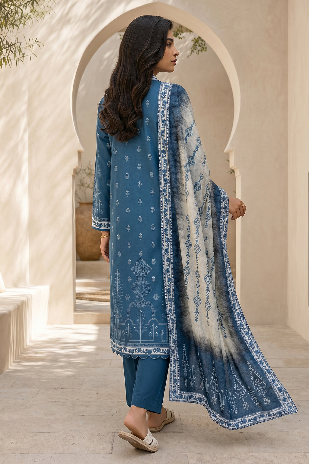 Zellbury | Shirt Shalwar Dupatta | 8056