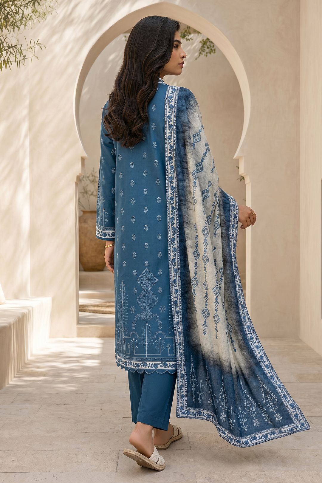 Zellbury | Shirt Shalwar Dupatta | 8056