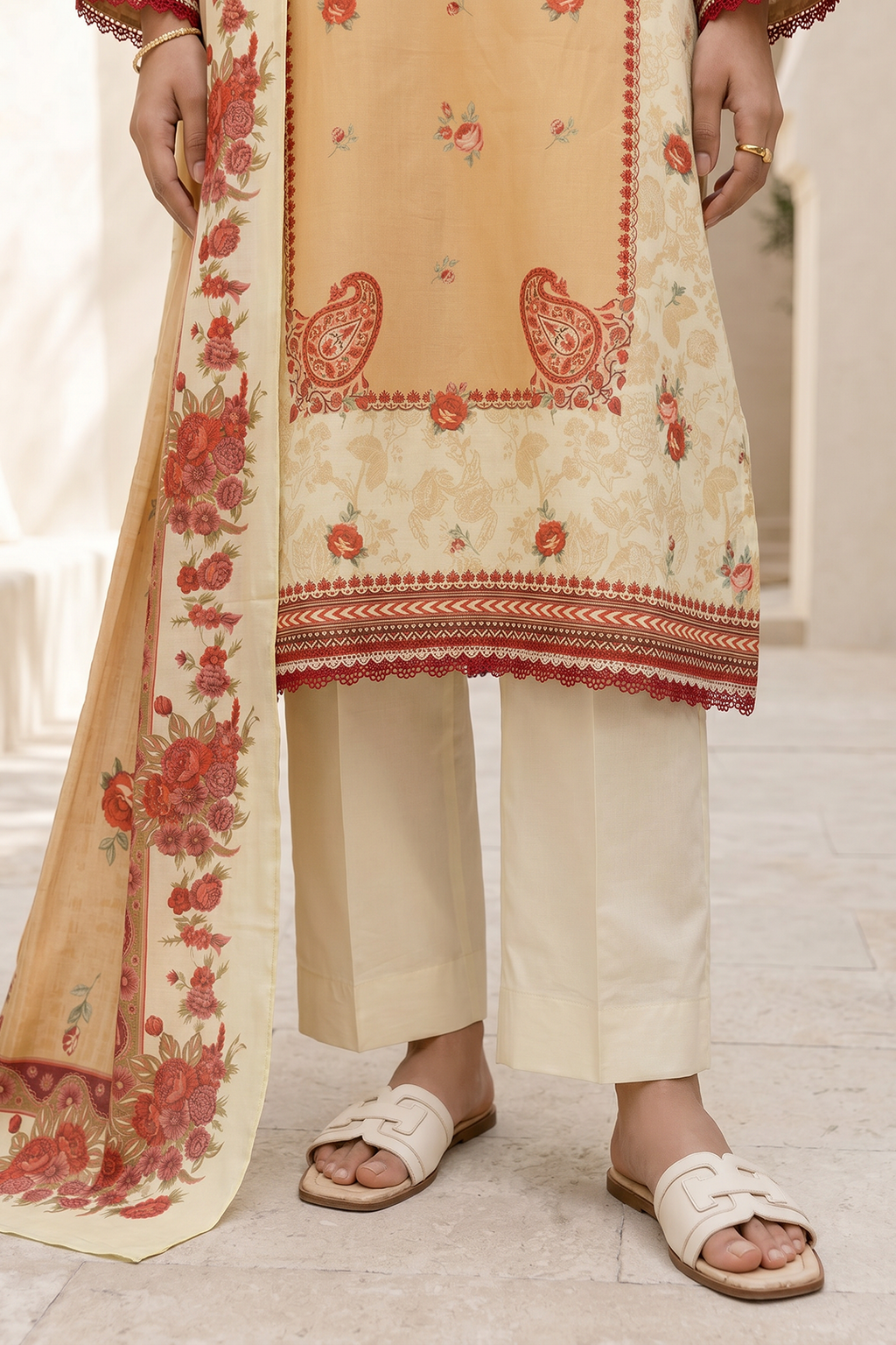 Zellbury | Shirt Shalwar Dupatta | 8057