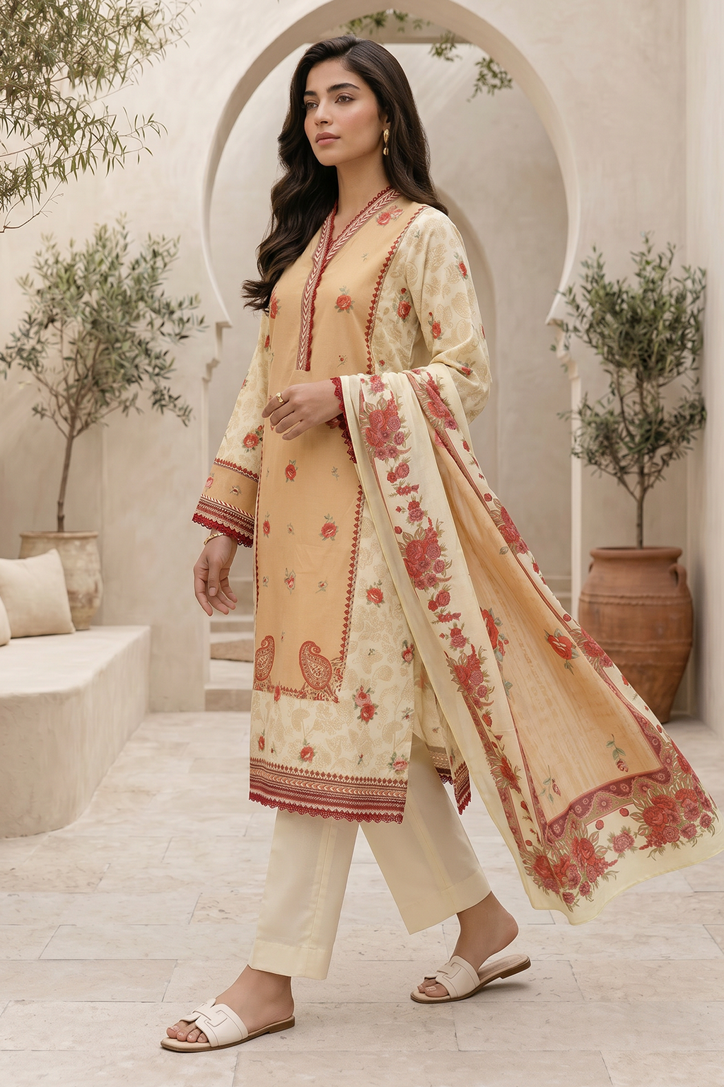 Zellbury | Shirt Shalwar Dupatta | 8057