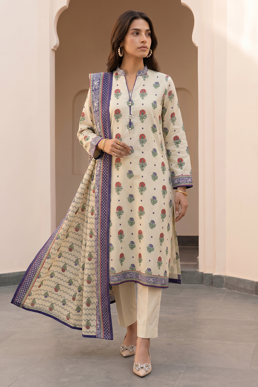 Zellbury | Shirt Shalwar Dupatta | 8065