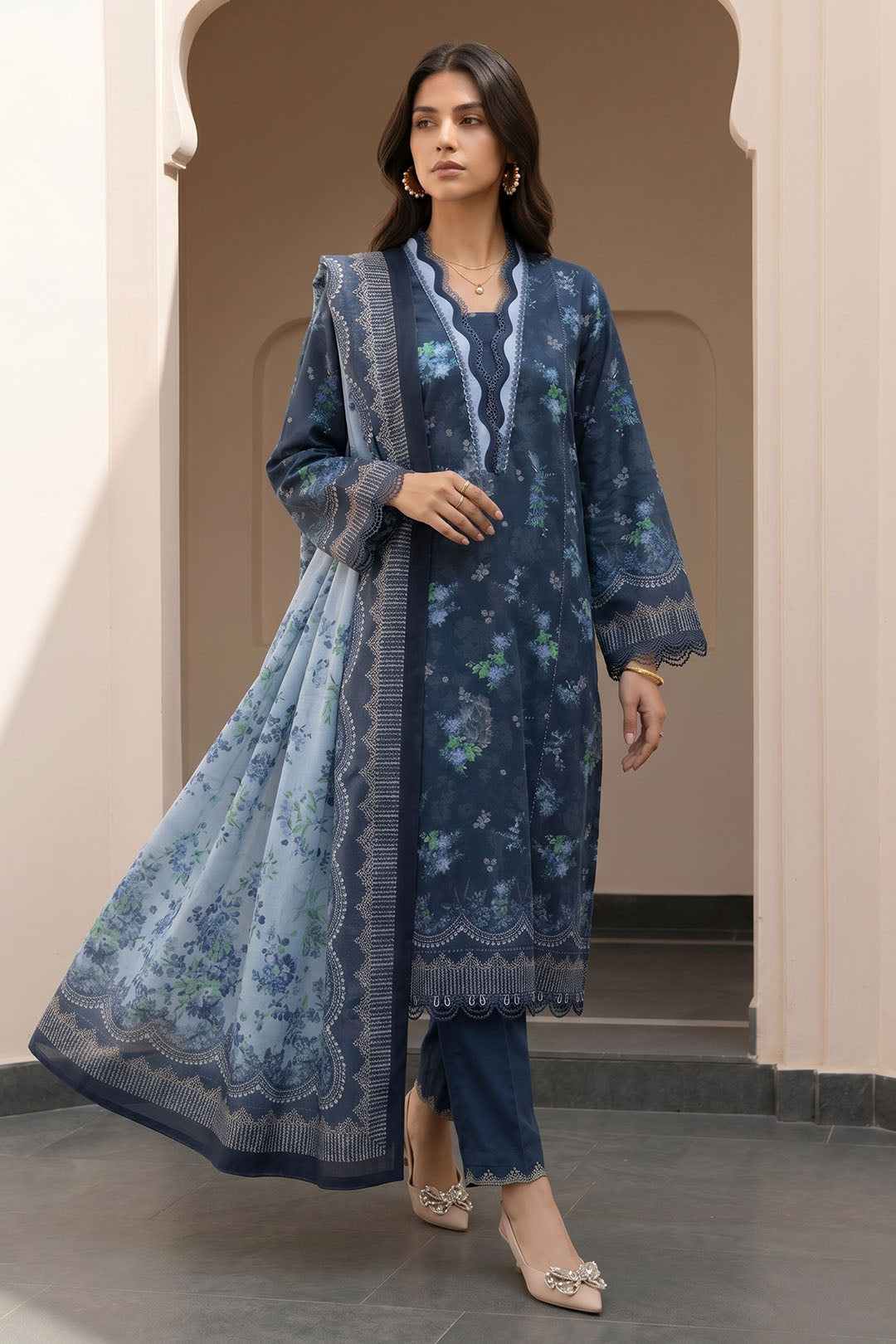 Zellbury | Shirt Shalwar Dupatta | 8107