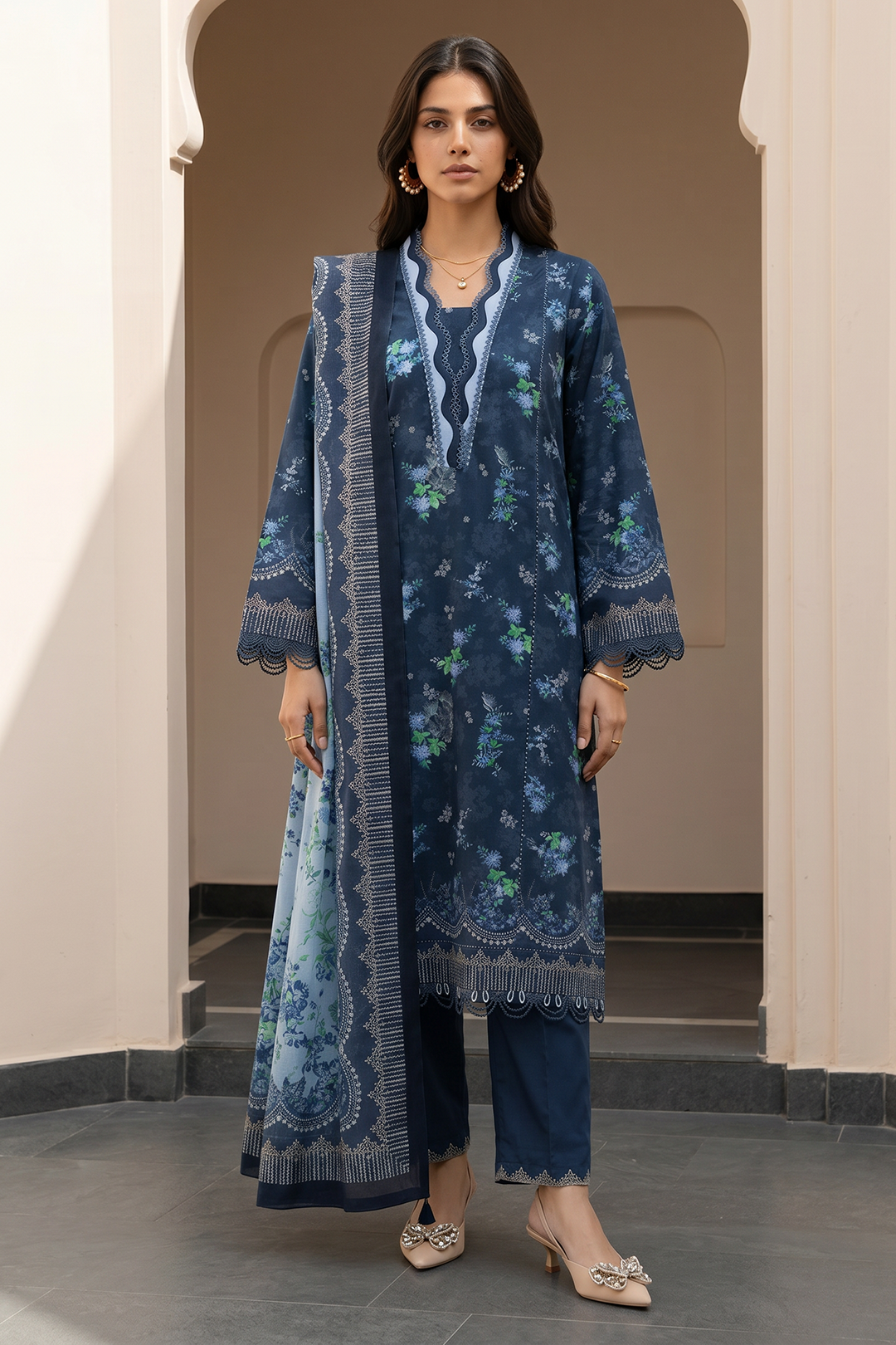 Zellbury | Shirt Shalwar Dupatta | 8107