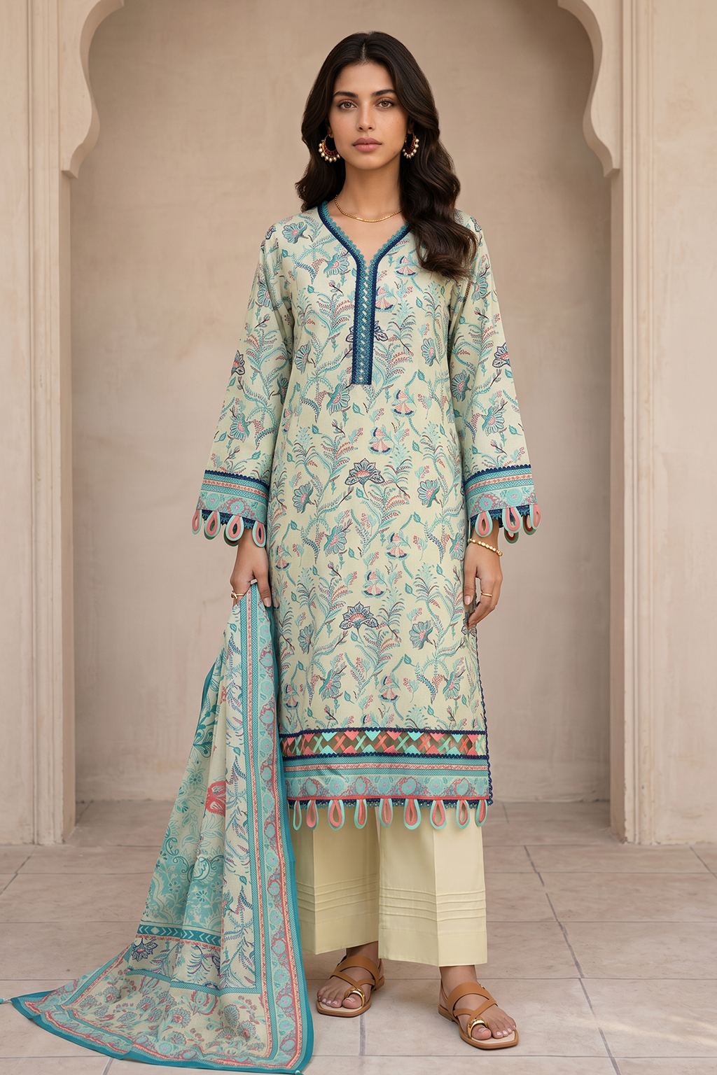 Zellbury | Shirt Shalwar Dupatta | 8115
