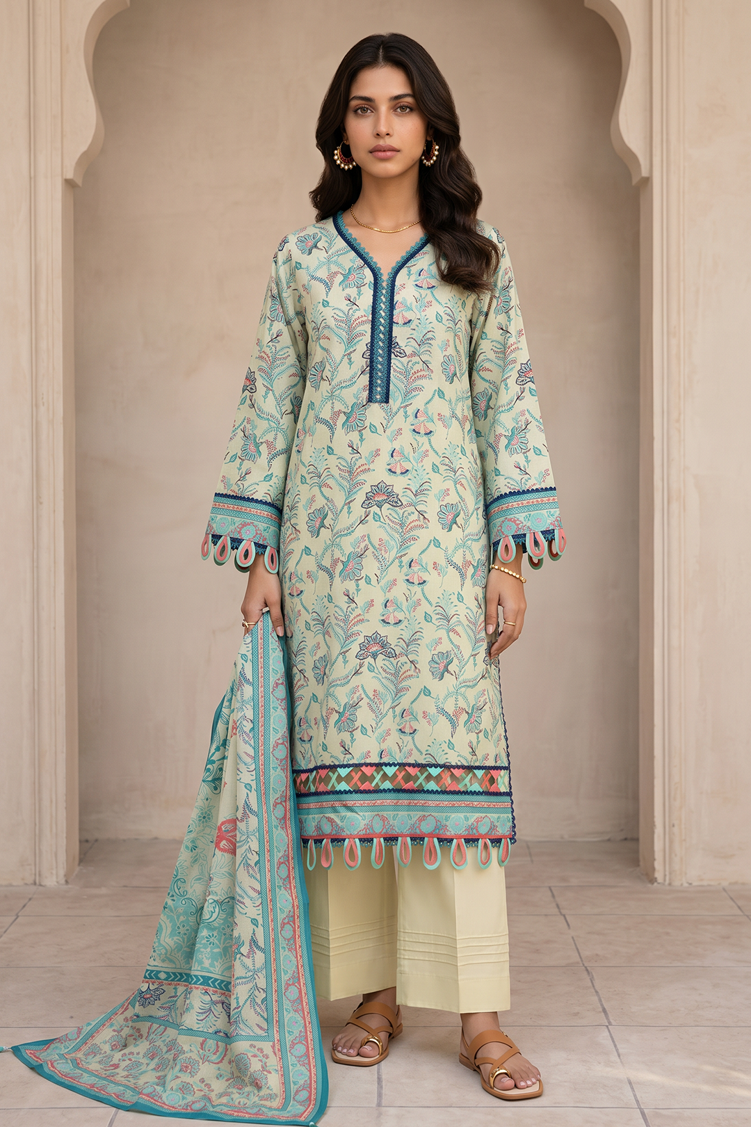 Zellbury | Shirt Shalwar Dupatta | 8115