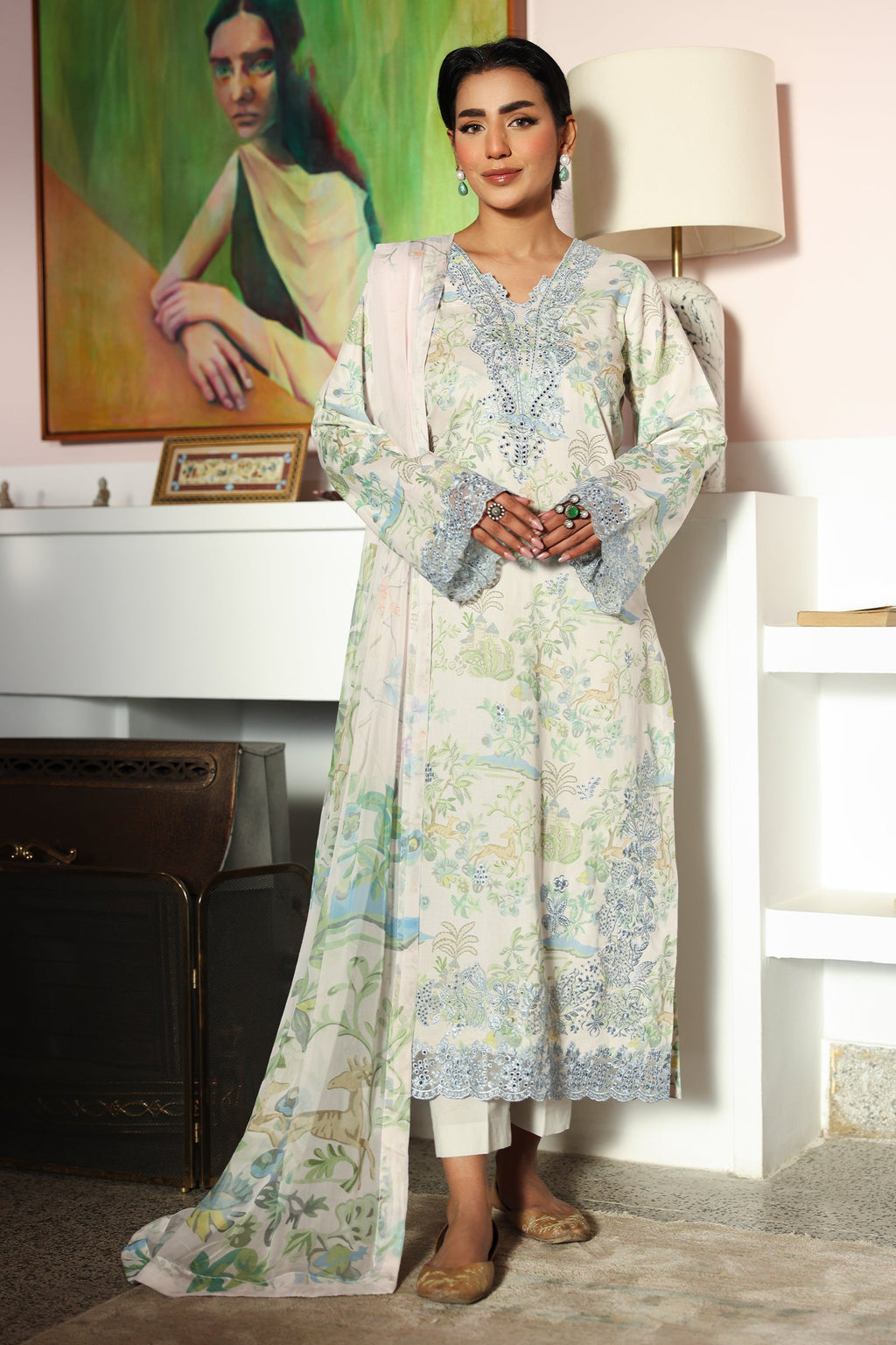 Rangrasiya | Raaya - Dosti Luxury Lawn | ZARA