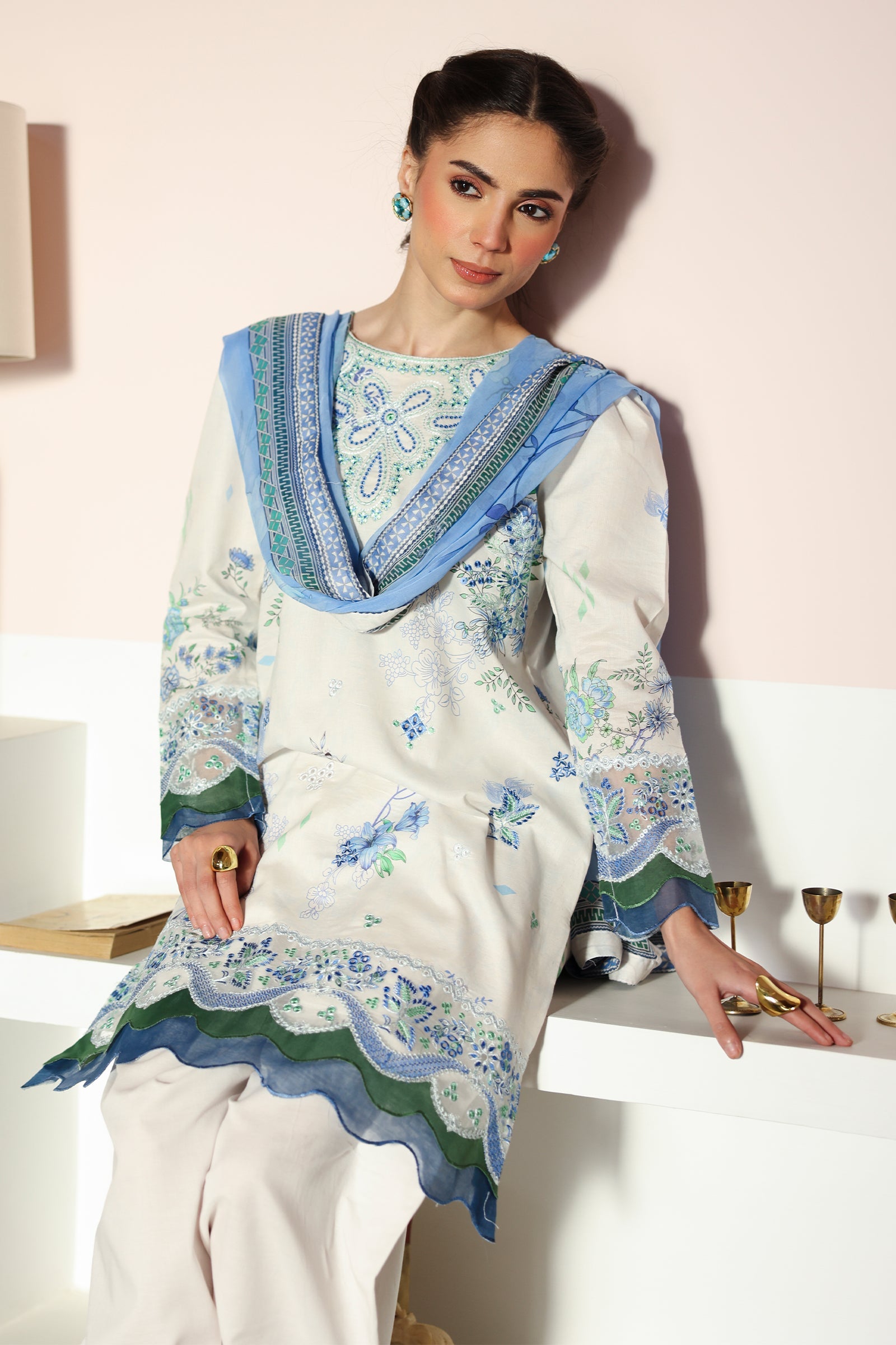 Rangrasiya | Raaya - Dosti Luxury Lawn | NYLA