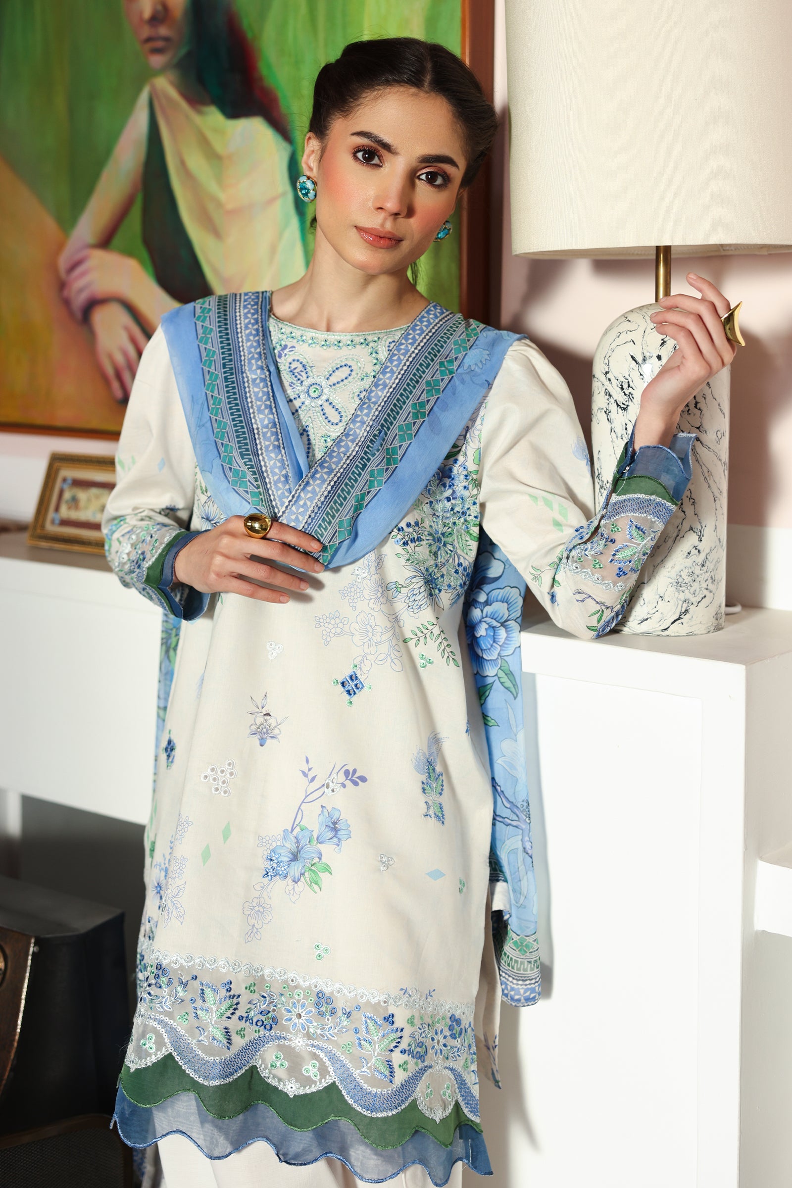 Rangrasiya | Raaya - Dosti Luxury Lawn | NYLA