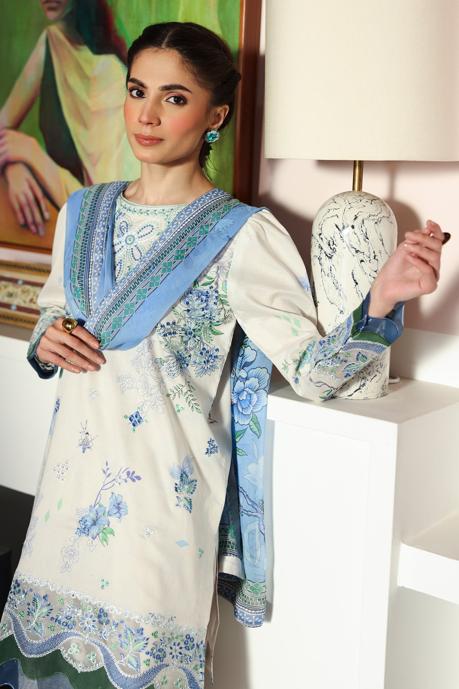 Rangrasiya | Raaya - Dosti Luxury Lawn | NYLA