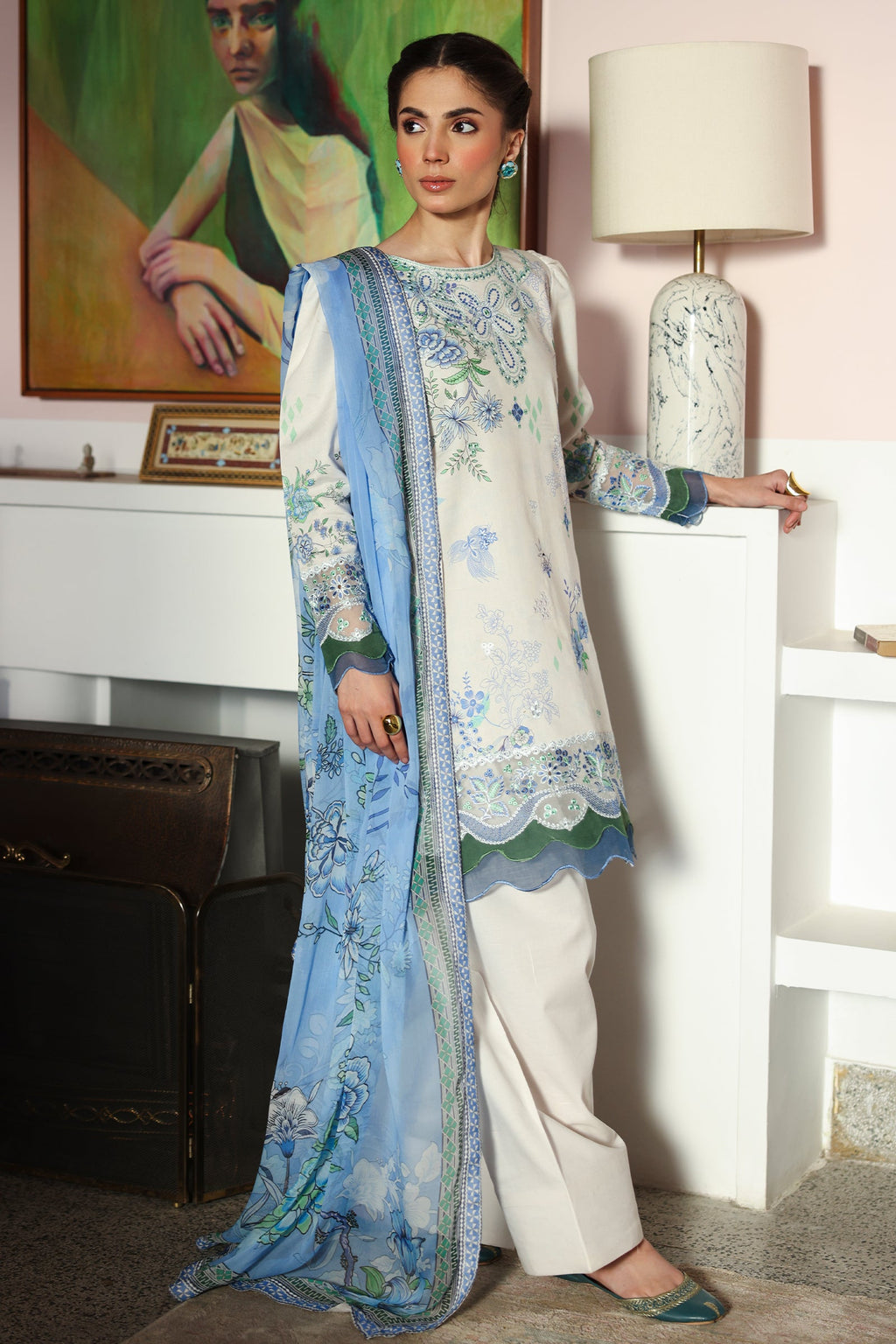 Rangrasiya | Raaya - Dosti Luxury Lawn | NYLA
