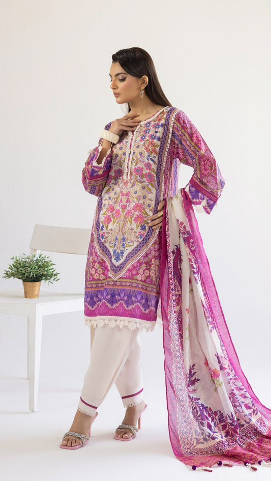 GulAhmed | Printed Lawn | GA-01