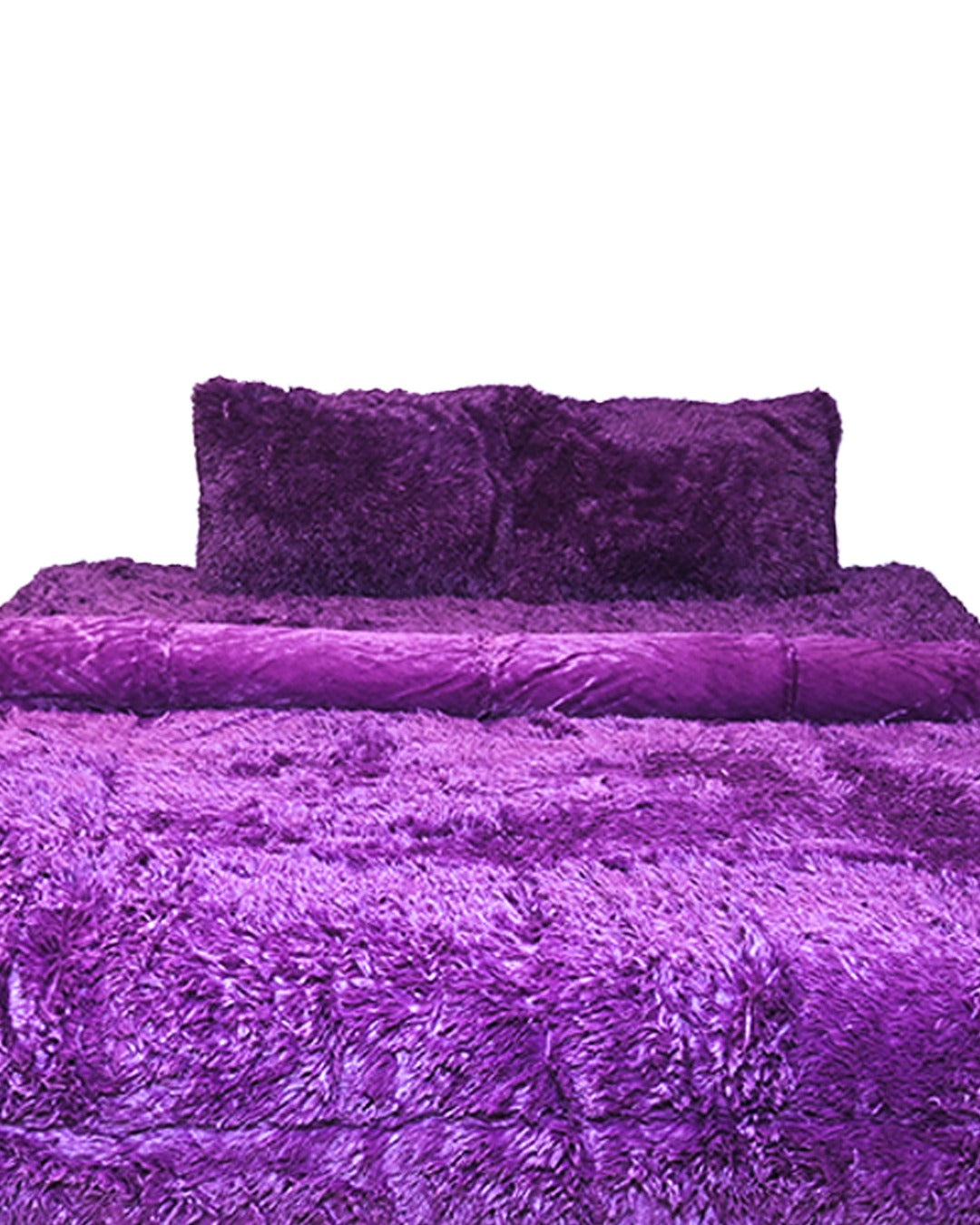 Complete 4pc Shaggy Soft Faux Fur Se | A3