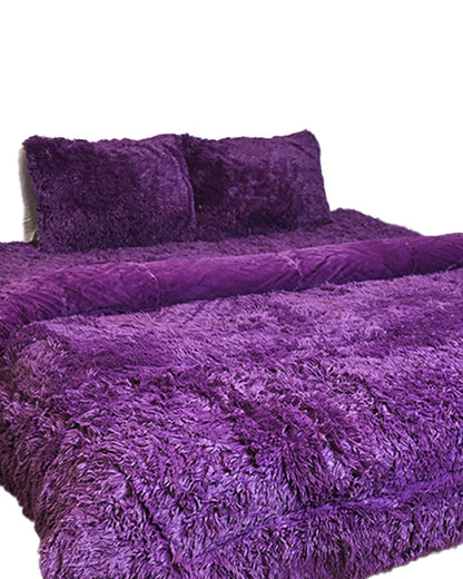 Complete 4pc Shaggy Soft Faux Fur Se | A3