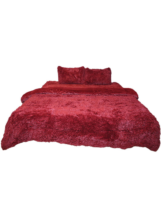 Complete 4pc Shaggy Soft Faux Fur Se | A4