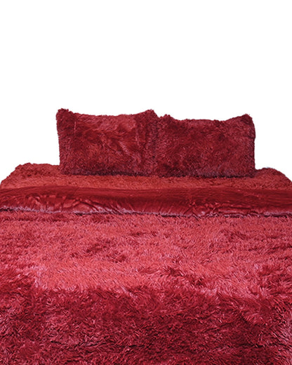 Complete 4pc Shaggy Soft Faux Fur Se | A4